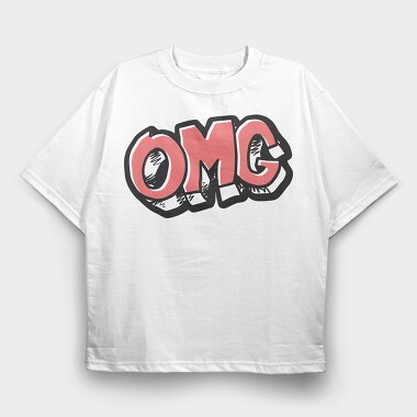 Omg, Tricou Oversize Barbati (Unisex)