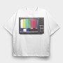 Retro Tv, Tricou Oversize Barbati (Unisex)