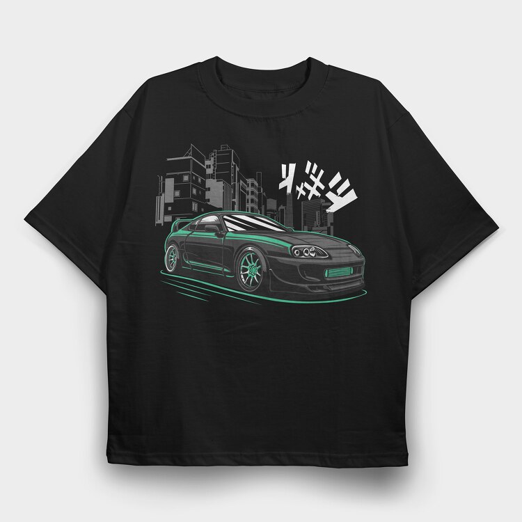 Supra City, Tricou Oversize Barbati (Unisex)