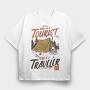 Tourist Traveler, Tricou Oversize Barbati (Unisex)