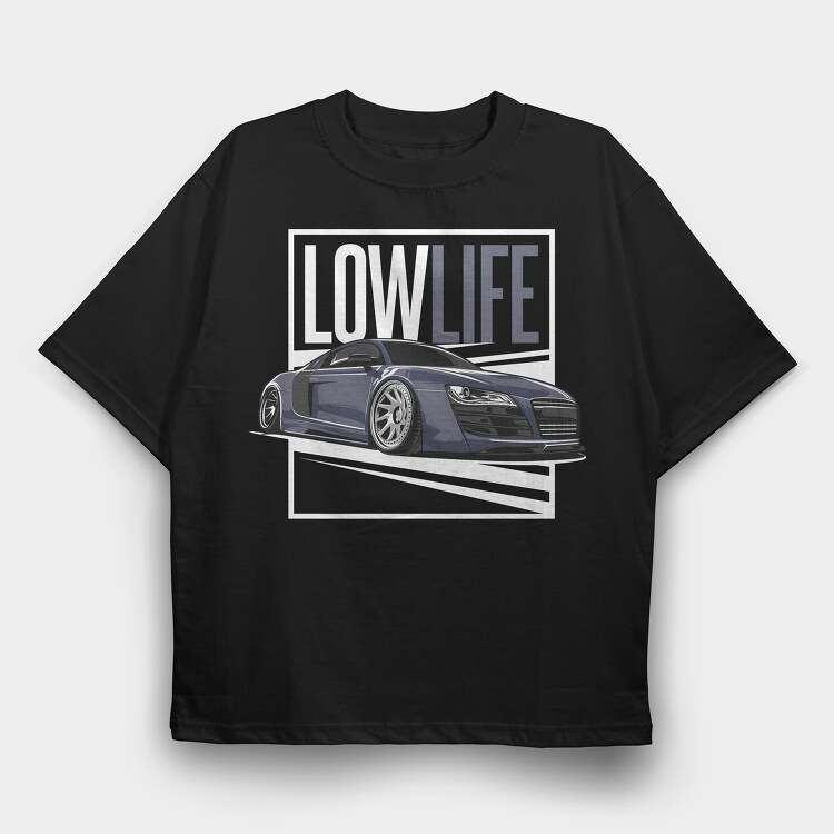 AUDI R8, Tricou Oversize Barbati (Unisex)