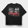 BMW E30 M3, Tricou Oversize Barbati (Unisex)
