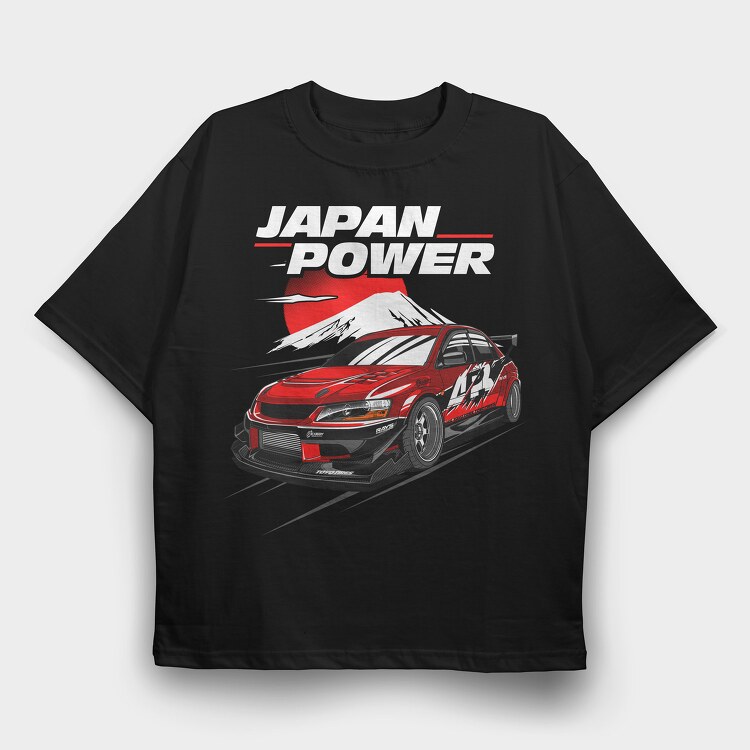 Evo Tokyo Drift, Tricou Oversize Barbati (Unisex)