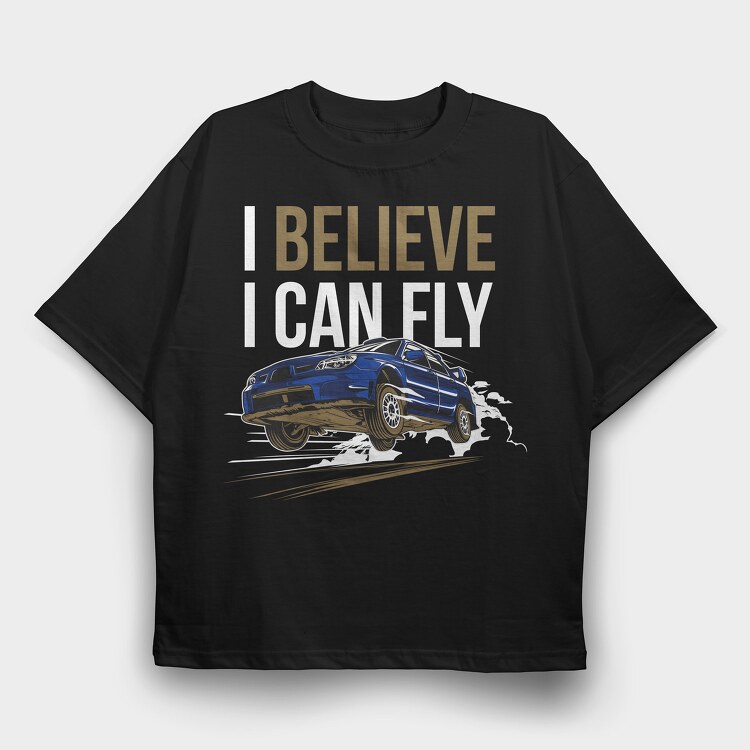 FLYING STI, Tricou Oversize Barbati (Unisex)