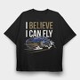 FLYING STI, Tricou Oversize Barbati (Unisex)