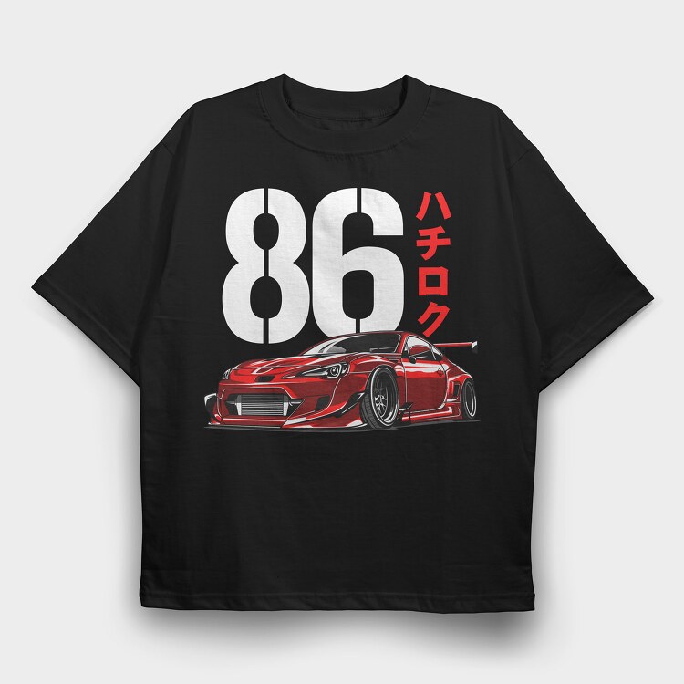 GT86 2, Tricou Oversize Barbati (Unisex)