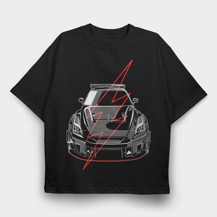 GTR R35 2, Tricou Oversize Barbati (Unisex)