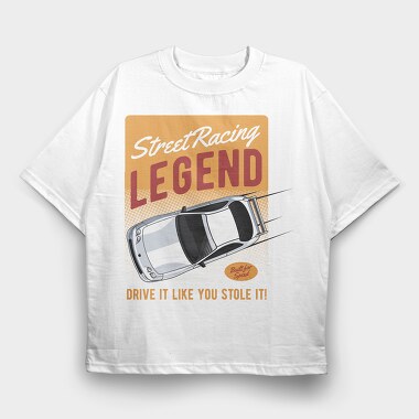Honda Integra Type R DC2, Tricou Oversize Barbati (Unisex)
