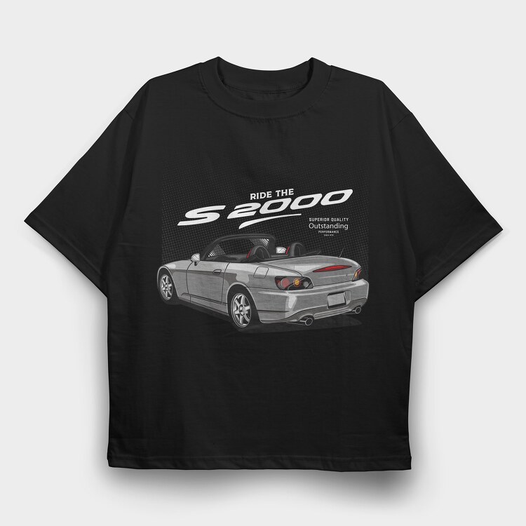 HondaS2000, Tricou Oversize Barbati (Unisex)