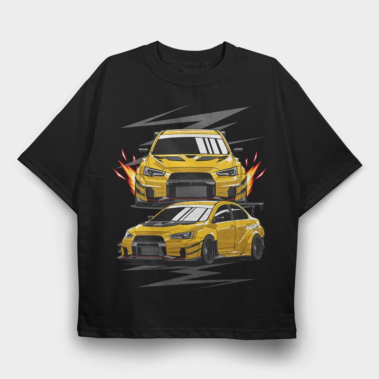 Lancer Evo X Varis, Tricou Oversize Barbati (Unisex)