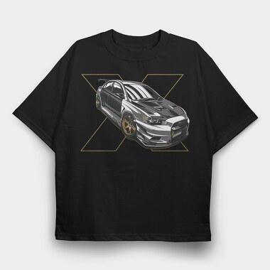 LANCER EVO X, Tricou Oversize Barbati (Unisex)
