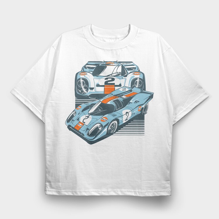 Porsche 917, Tricou Oversize Barbati (Unisex)