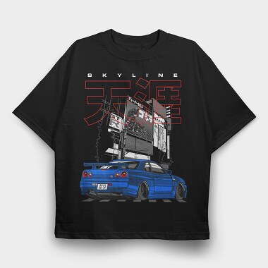 R34 Stance, Tricou Oversize Barbati (Unisex)