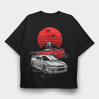RIVALS GTR SUPRA, Tricou Oversize Barbati (Unisex)