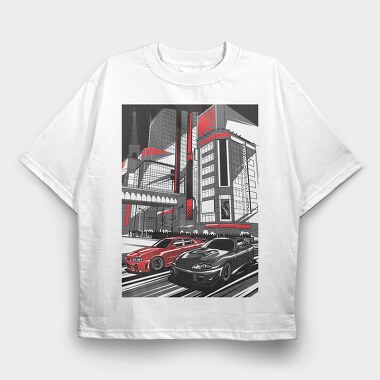 RIVALS, Tricou Oversize Barbati (Unisex)