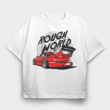 ROUGH WORLD, Tricou Oversize Barbati (Unisex)