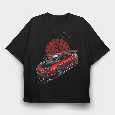 SUPRA JDM, Tricou Oversize Barbati (Unisex)
