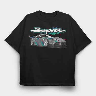 Supra MK5 HKS, Tricou Oversize Barbati (Unisex)