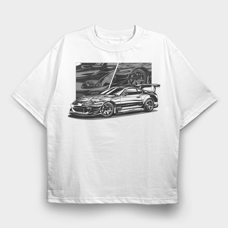 SUPRA, Tricou Oversize Barbati (Unisex)