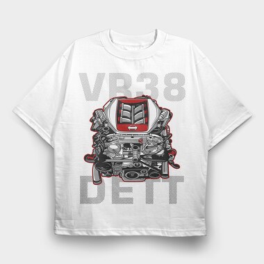 VR38 DETT, Tricou Oversize Barbati (Unisex)