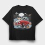 VW Kombi, Tricou Oversize Barbati (Unisex)
