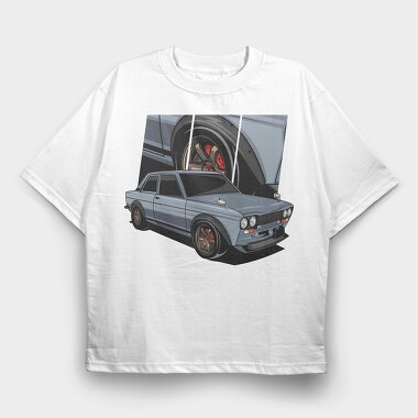 Skyline Old, Tricou Oversize Barbati (Unisex)