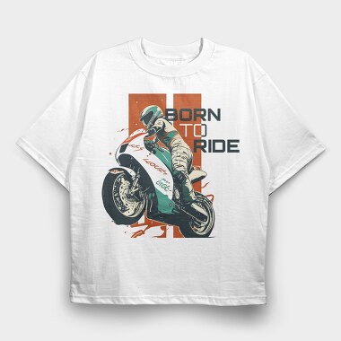 Motorcycle SportArt Japanese, Tricou Oversize Barbati (Unisex)