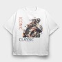 Racing Motorcycle Manga Style Iconic Classic, Tricou Oversize Barbati (Unisex)