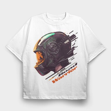 Road Warrior Motorcycle Design, Tricou Oversize Barbati (Unisex)