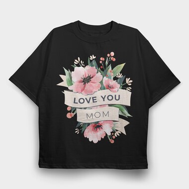 Watercolor Flowers Mother 2, Tricou Oversize Barbati (Unisex)