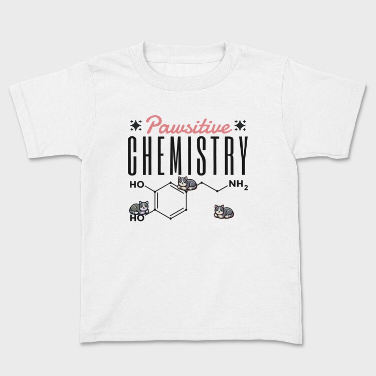 Chemistry Cat Pun Pawsative, Tricou Copii