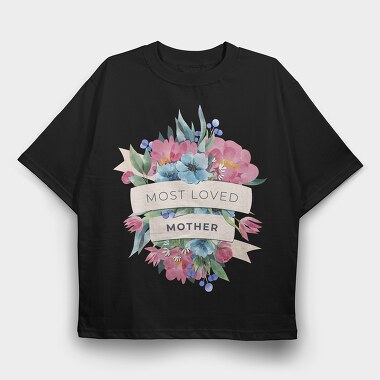 Watercolor Flowers Mother, Tricou Oversize Barbati (Unisex)