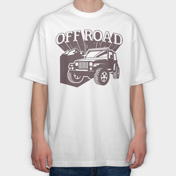 Off Road 4, Tricou Oversize Barbati (Unisex)