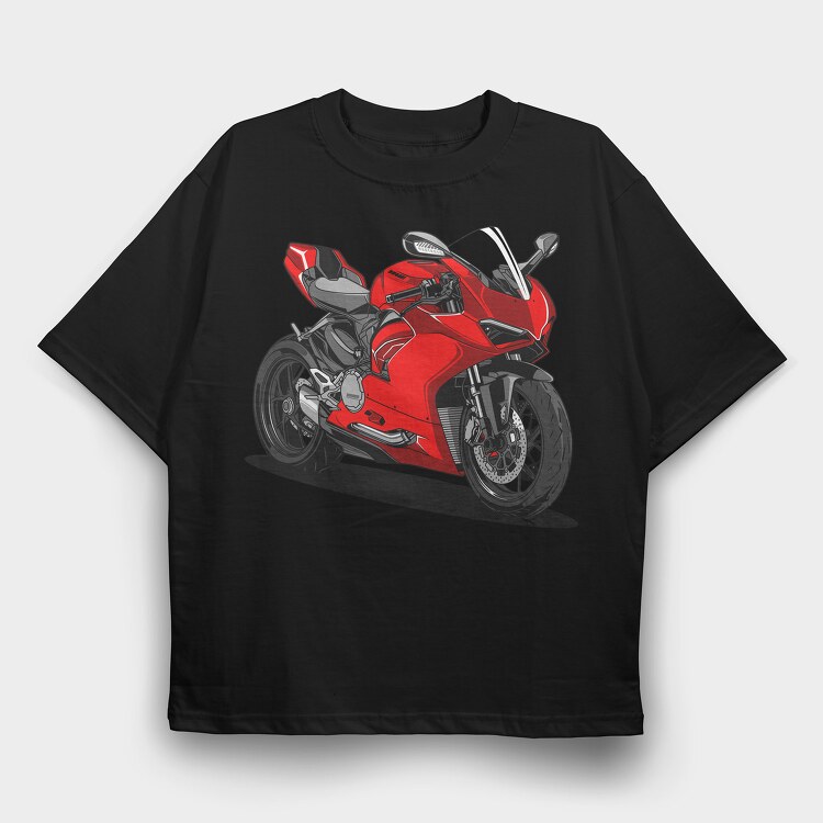 Ducati Panigale V2, Tricou Oversize Barbati (Unisex)