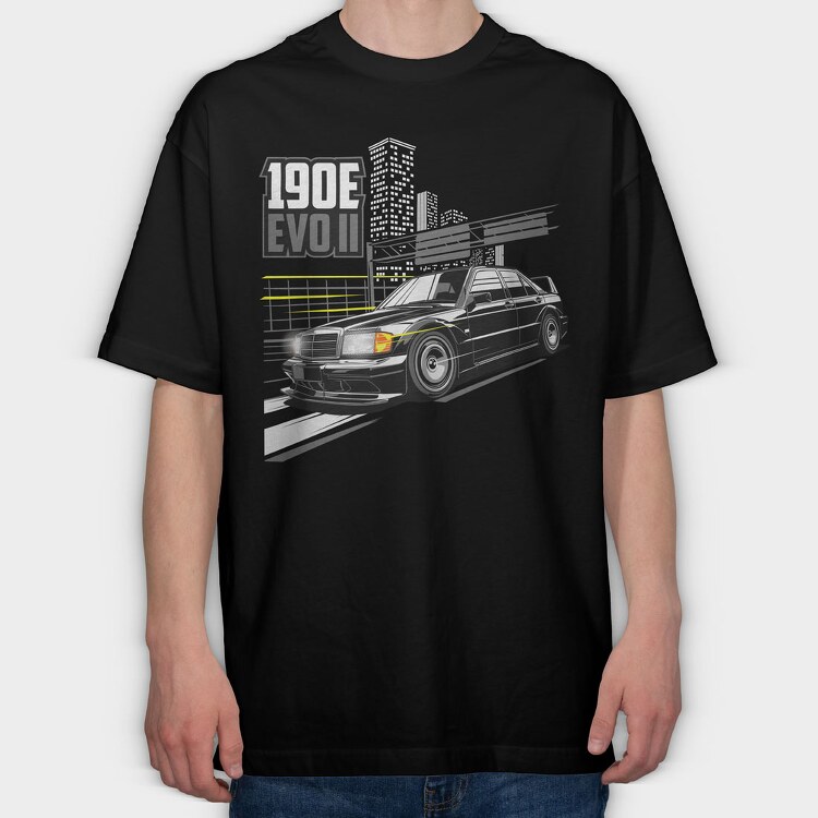 E190 AMG EVO 2, Tricou Oversize Barbati (Unisex)