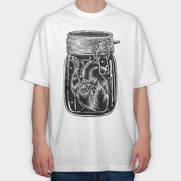 Jar Of Heart, Tricou Oversize Barbati (Unisex)