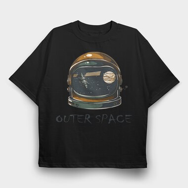 Outer Space, Tricou Oversize Barbati (Unisex)