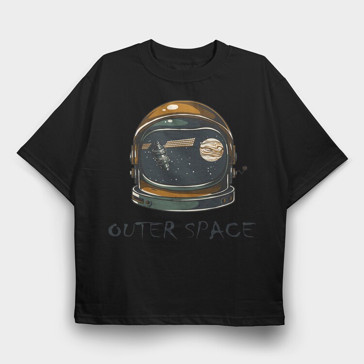 Outer Space, Tricou Oversize Barbati (Unisex)