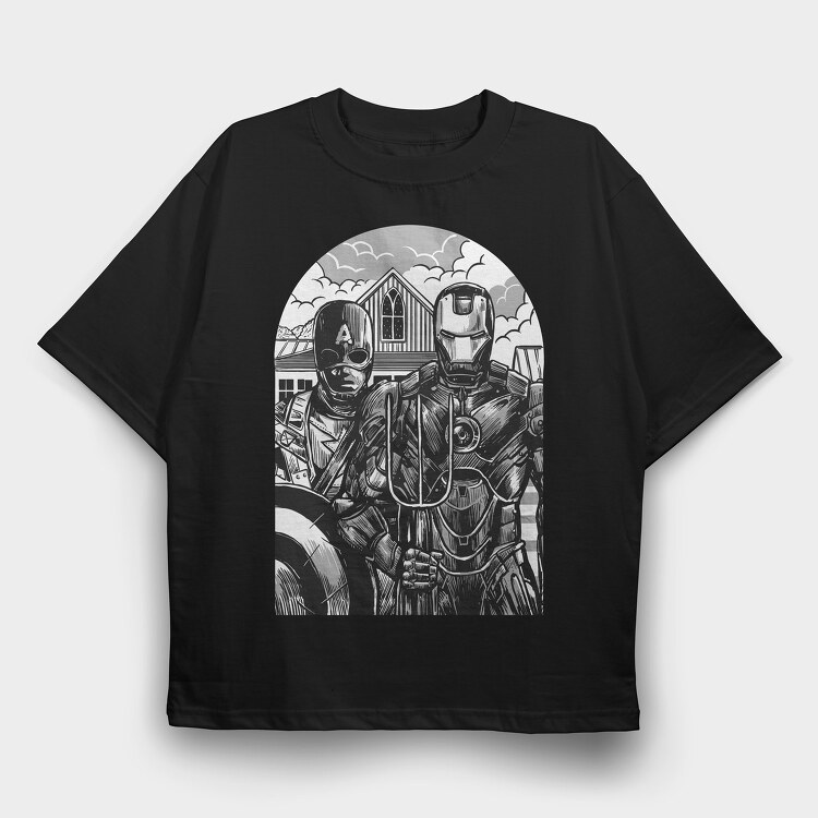 American Civil War, Tricou Oversize Barbati (Unisex)