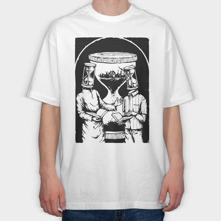 Time, Tricou Oversize Barbati (Unisex)