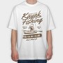 Kayak Fishing, Tricou Oversize Barbati (Unisex)