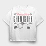 Chemistry Cat Pun Pawsative, Tricou Oversize Barbati (Unisex)