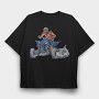 Quad Bike Illustration, Tricou Oversize Barbati (Unisex)