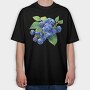 Blueberries Branch, Tricou Oversize Barbati (Unisex)