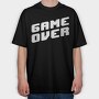 Retro Game Over, Tricou Oversize Barbati (Unisex)