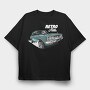 Retro Ride, Tricou Oversize Barbati (Unisex)