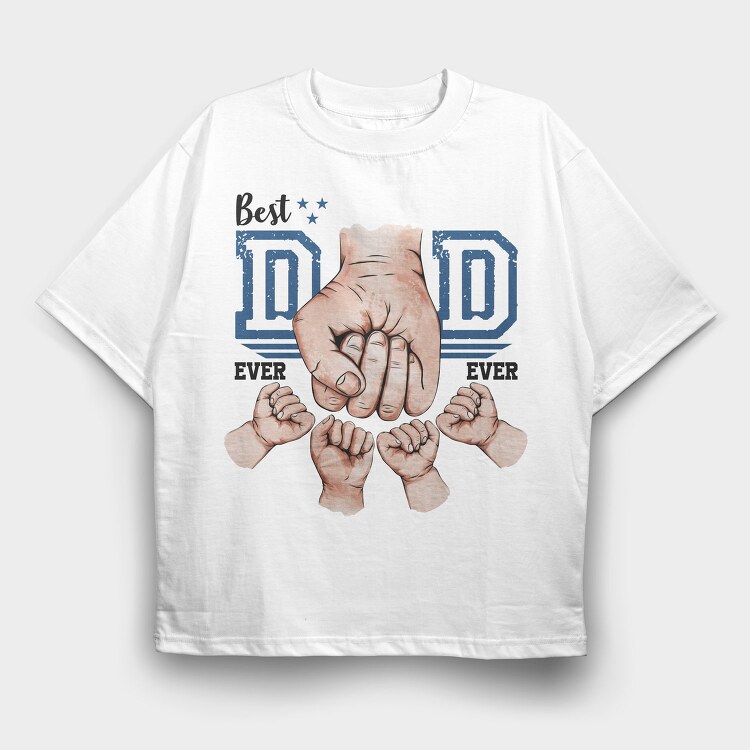 Best Dad 4, Tricou Oversize Barbati (Unisex)