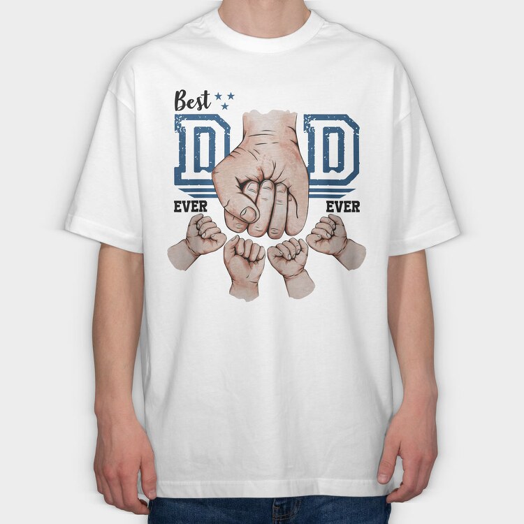 Best Dad 4, Tricou Oversize Barbati (Unisex)