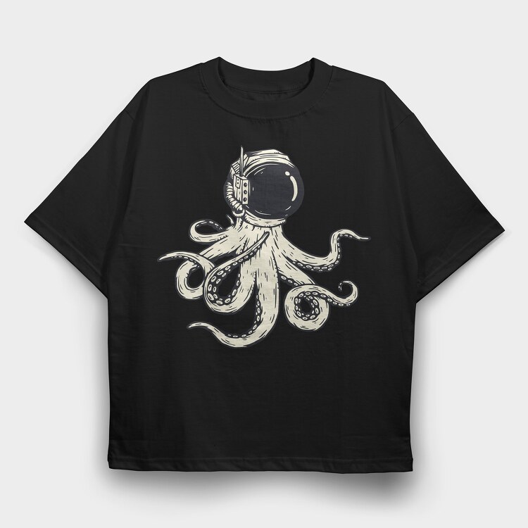 Saint Octapus, Tricou Oversize Barbati (Unisex)