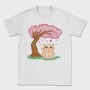 Cherry Blossom Cat Kawaii Sakura And, Tricou Barbati (Unisex)